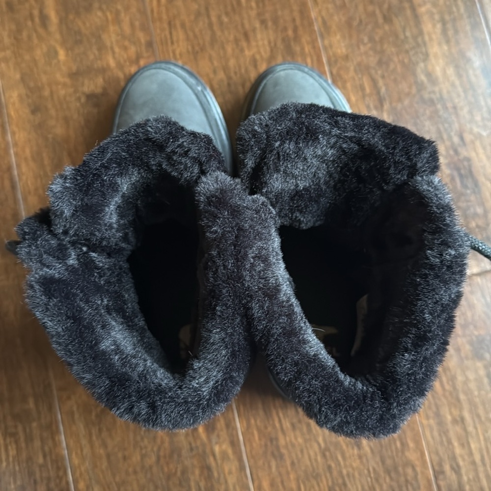 Sorel Lennox Waterproof Leather & Suede Boots Black | Women’s Size 6 - Picture 7 of 10